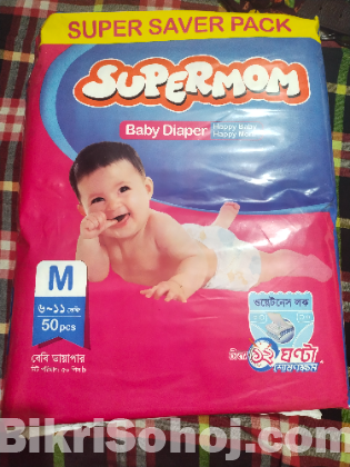 Supermom Belt System diaper M(6-11kg) 50pcs mrp-1500